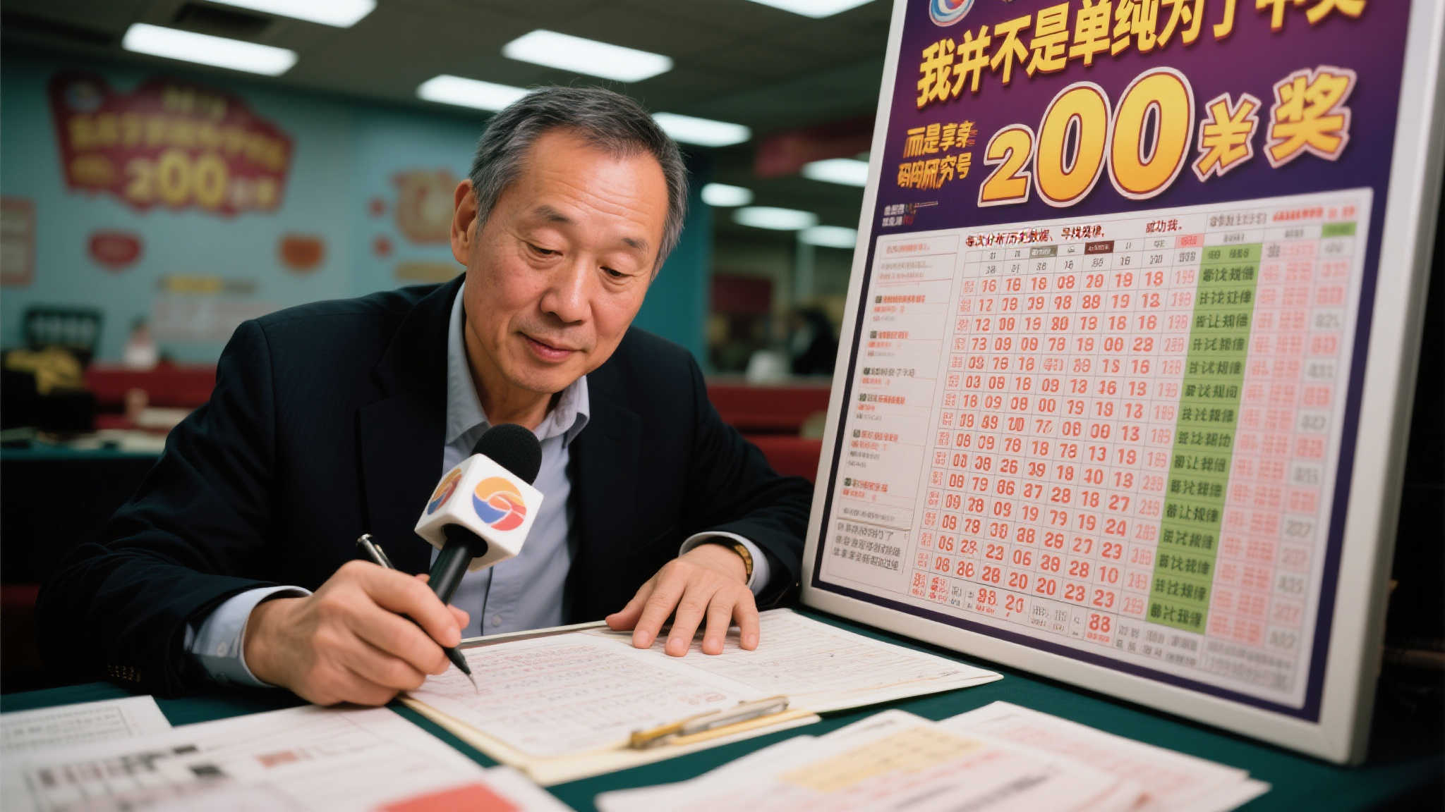 在接受采访时，他坦言：“我并不是单纯为了